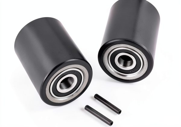 Pallet Jack Front Wheels 3x3.75" PU Tread Pair Bearings JackCraft-2