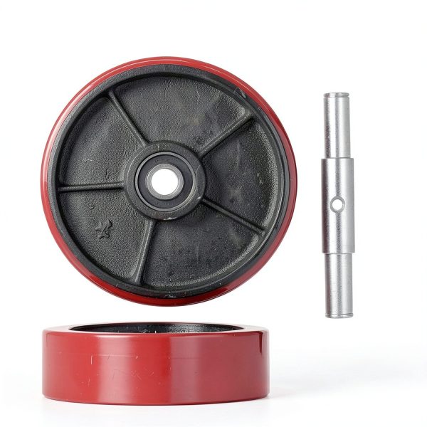 Pallet Jack Truck Wheels DoubleWin 20mm ID Bearings 7x2 Steer & Load-1