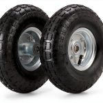Yarlung 10" Pneumatic Air Filled Tires 2 Pack Hand Truck Wheels-0