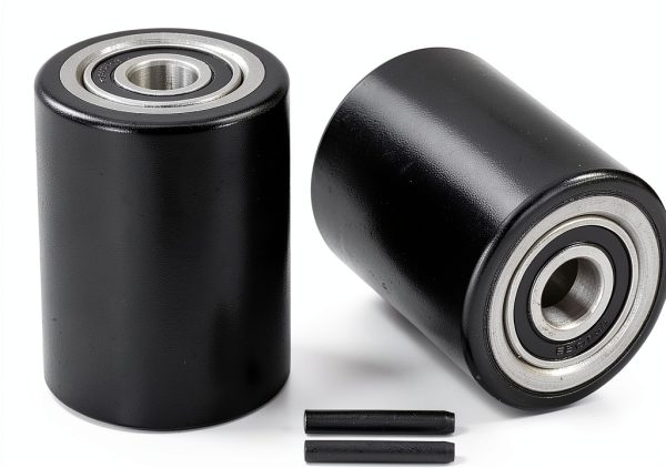 Pallet Jack Front Wheels 3x3.75" PU Tread Pair Bearings JackCraft-0