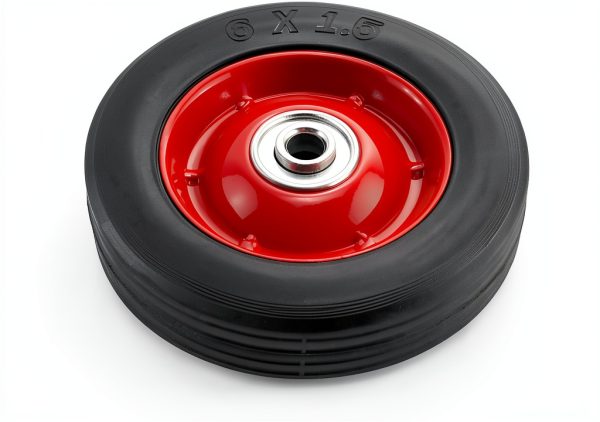 QWORK 2 Pack 6" x 1.5" Hand Truck Wheel with Ball Bearing, 132lb Load-1