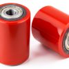 Pallet Jack Wheels 3 x 3.75" Pair by JackCraft PU Tread with Bearings-2