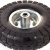 10 Inch Solid Rubber Wheels AR PRO 4-Pack Flat Free with 5/8" Bearings-3