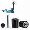 Pallet Jack Wheels Carbo Glide 3x3.75 Inch Poly Tread Black Full Set-3