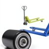 Pallet Jack Wheels Carbo Glide 3x3.75 Inch Poly Tread Black Full Set-5