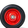 8-Inch Semi-Pneumatic Tire Shepherd Hardware – Steel Hub, Black-3