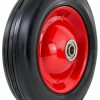 8-Inch Semi-Pneumatic Tire Shepherd Hardware – Steel Hub, Black-0