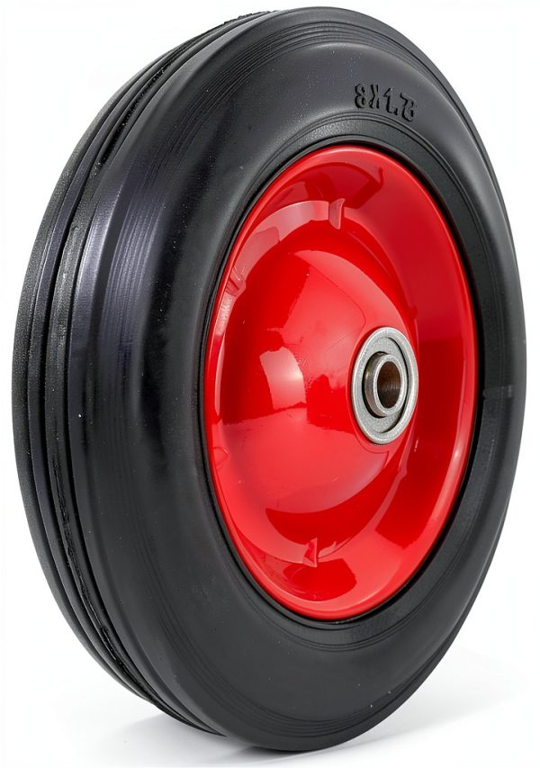 8-Inch Semi-Pneumatic Tire Shepherd Hardware – Steel Hub, Black-0