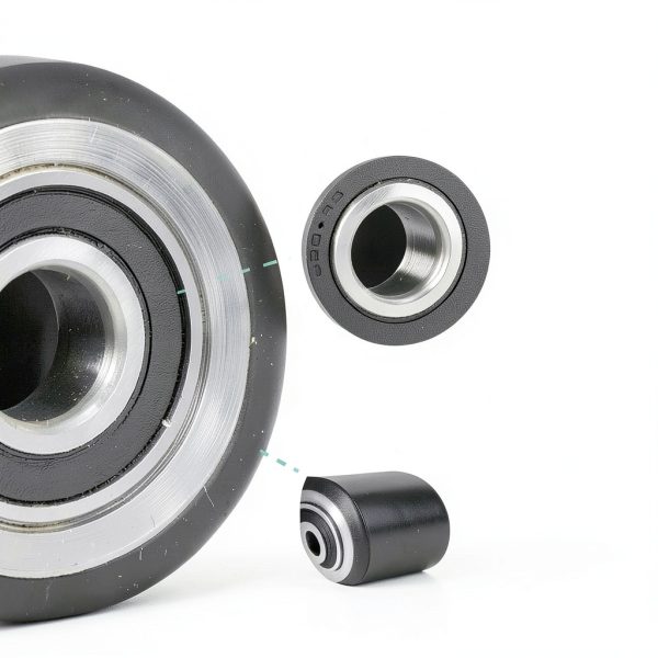 Pallet Jack Wheels Carbo Glide 3x3.75 Inch Poly Tread Black Full Set-2