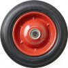 8-Inch Semi-Pneumatic Tire Shepherd Hardware – Steel Hub, Black-1