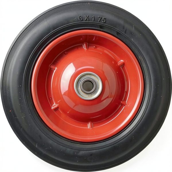 8-Inch Semi-Pneumatic Tire Shepherd Hardware – Steel Hub, Black-1