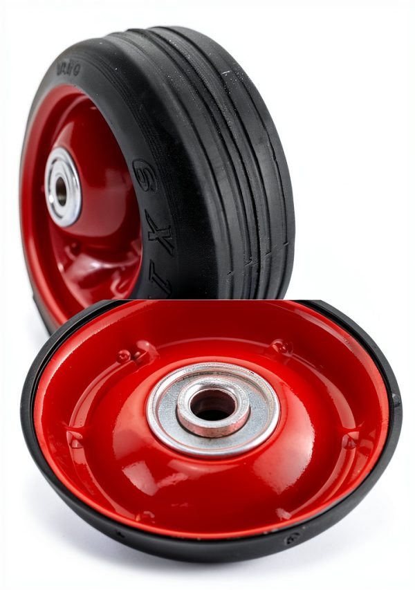 QWORK 2 Pack 6" x 1.5" Hand Truck Wheel with Ball Bearing, 132lb Load-2