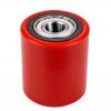 Pallet Jack Wheels 3 x 3.75" Pair by JackCraft PU Tread with Bearings-1
